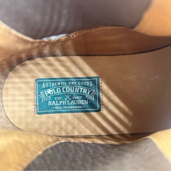 NEW Polo Country Ralph Lauren AR Lug Rustic Leather Chelsea Boots Mens Size 12 main image 8